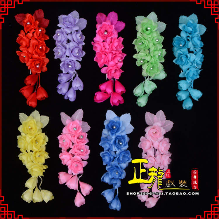 香格里拉鬓花头饰小花头花 真丝绢花