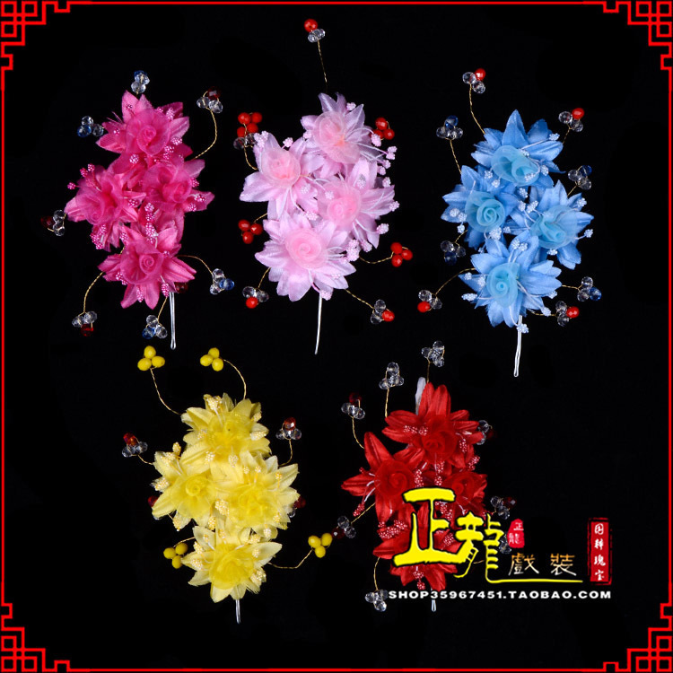 香格里拉戏剧包头用品小姐鬓花头饰头花 太阳珠花