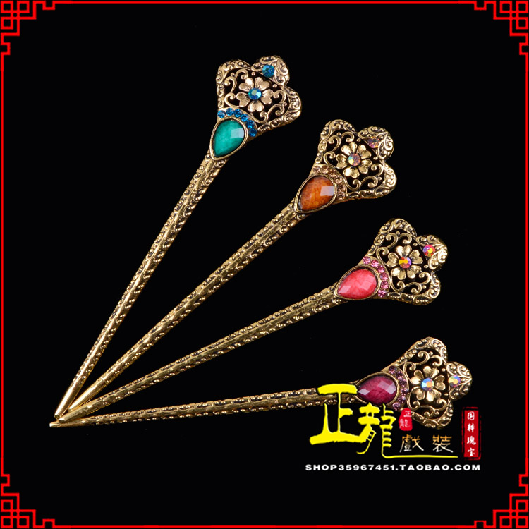 香格里拉头饰老旦青衣员外夫人簪子 老旦发簪