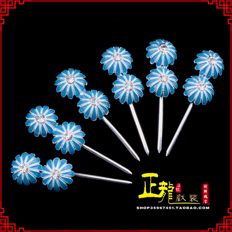 香格里拉头面泡子旦角化妆头饰 仿点绸泡子