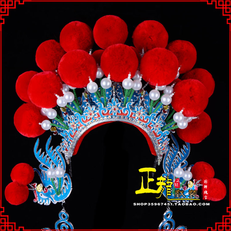 香格里拉戏曲盔帽武旦穆桂英花木兰女将 中档七星帽